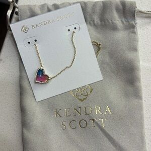Kendra Scott Ari Heart Gold Pendant Necklace